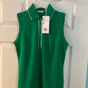 Lady Hagen sleeveless golf polo green turf size XS NWT